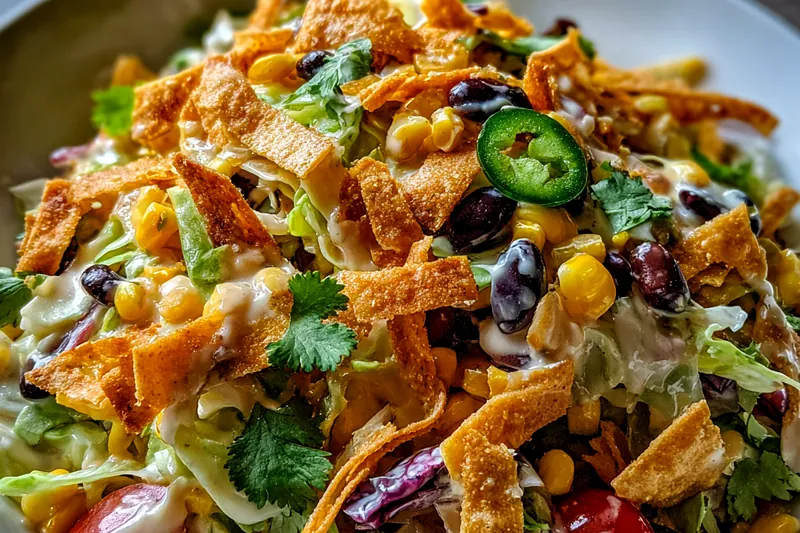 Cooking process for Crunchy Southwest Cabbage Salad