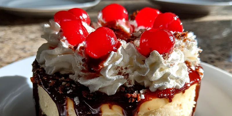 Decadent Chocolate Cherry Cheesecake