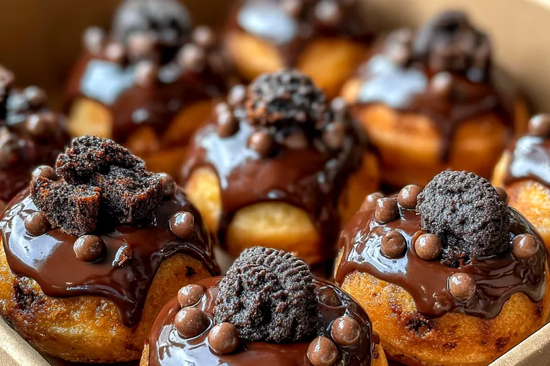 Fresh ingredients for Decadent Chocolate Topped Pastries