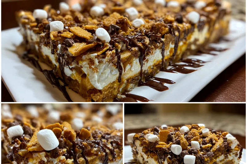 Fresh ingredients for Decadent S'mores Dessert