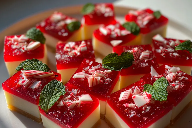 Fresh ingredients for Festive Candy Cane Gummies