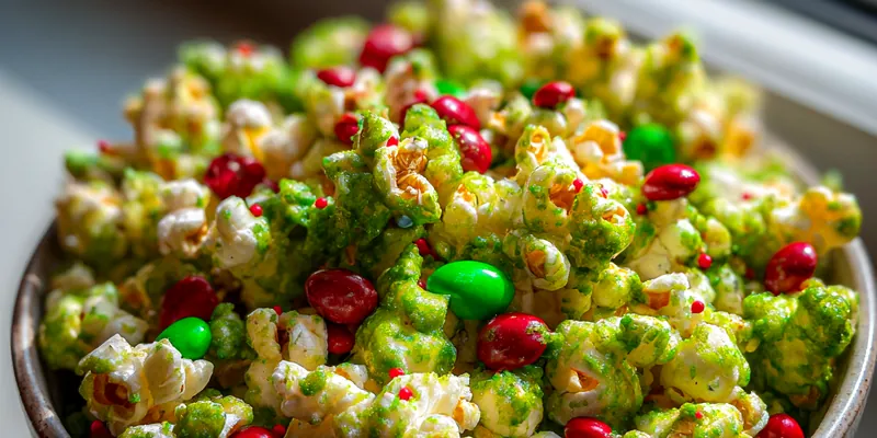 Festive Candy Popcorn Mix