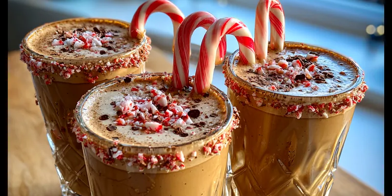 Festive Chocolate Peppermint Drink
