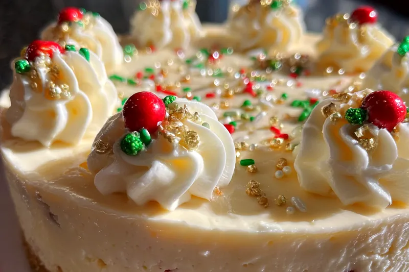 Fresh ingredients for Festive Holiday Cheesecake Delight
