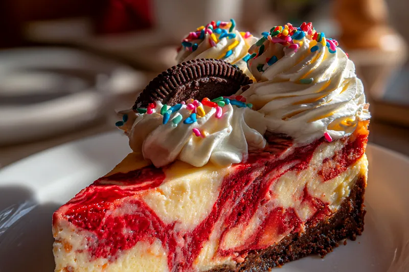Fresh ingredients for Festive Velvet Oreo Cheesecake