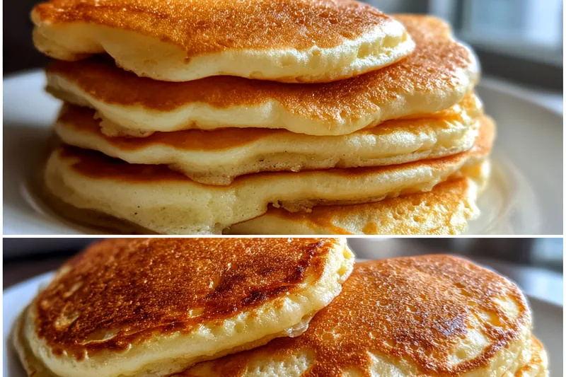 Fresh ingredients for Fluffy Homemade Pancakes