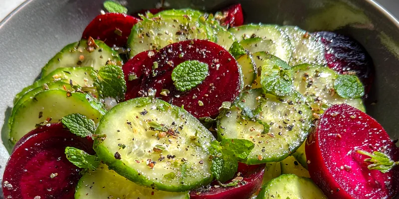 Fresh Beetroot Cucumber Salad