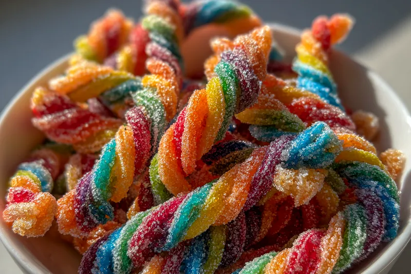Cooking process for Fruity Twisted Candy