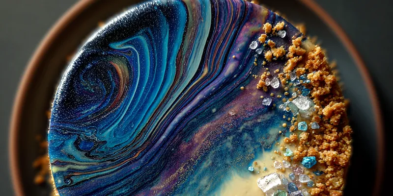 Galactic Blueberry Cheesecake