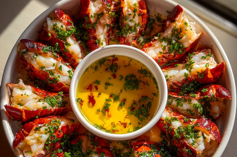 Cooking process for Garlic Butter Lobster Tails