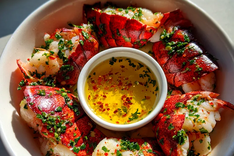 Fresh ingredients for Garlic Butter Lobster Tails