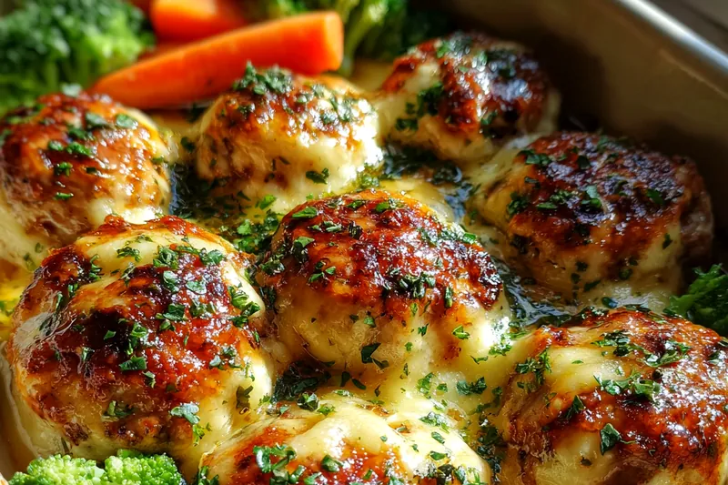 Fresh ingredients for Garlic Parmesan Chicken Loaves