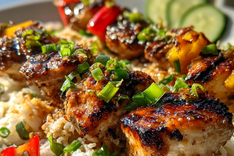 Cooking process for Glazed Grilled Chicken