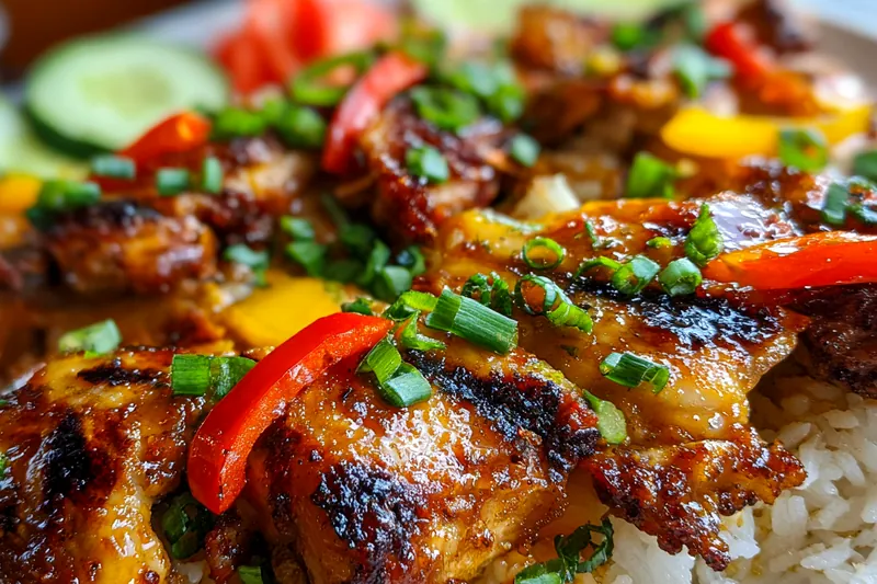 Fresh ingredients for Glazed Grilled Chicken