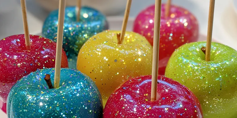 Glitter Candy Coated Apples