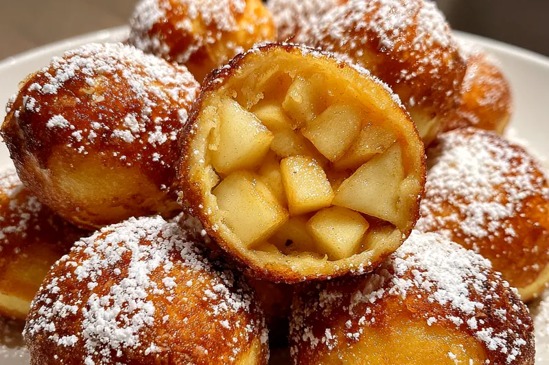 Cooking process for Golden Apple Filled Delights