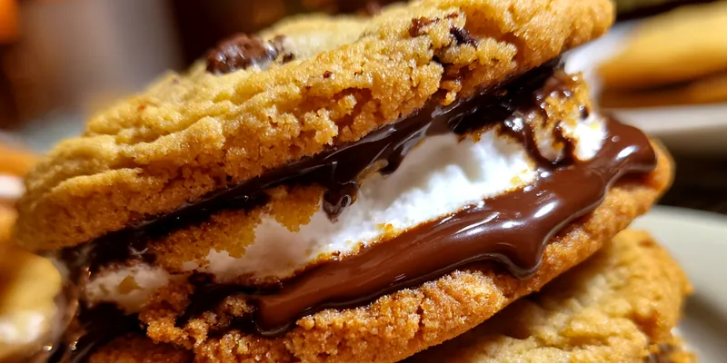 Gooey Marshmallow Chocolate Cookies