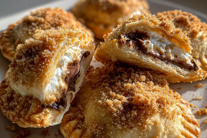Cooking process for Gooey S'mores Hand Pies