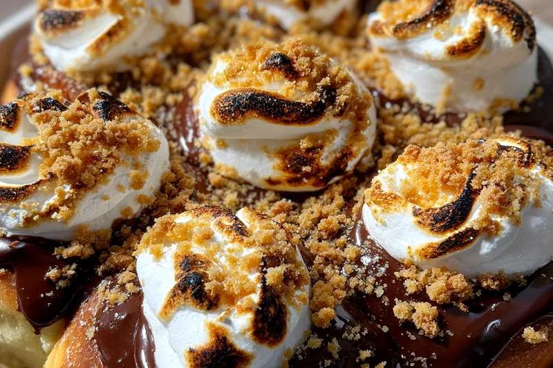 Fresh ingredients for Gooey S'mores Rolls Delight