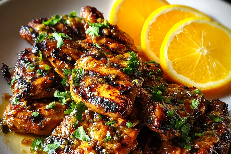 Fresh ingredients for Grilled Citrus Herb Chicken