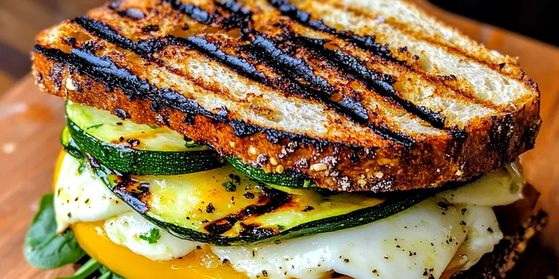 Grilled Veggie Mozzarella Sandwich