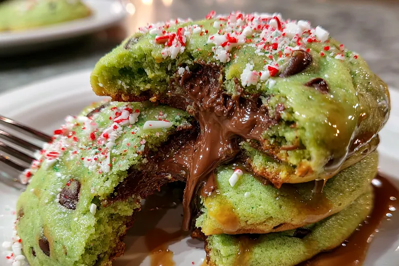 Ingredients for Grinch Cake Mix Cookies laid out on a kitchen counter