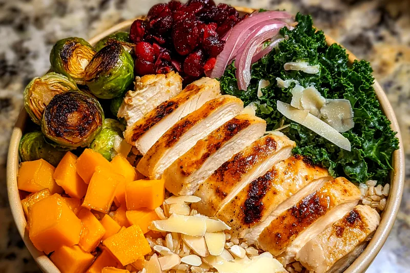 Cooking process for Healthy Harvest Bowl