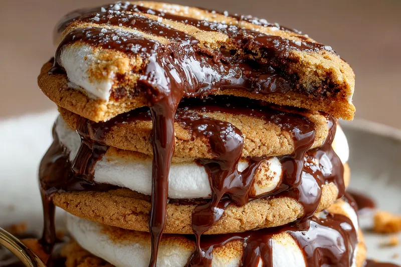 Ingredients for Homemade Nutella Marshmallow Cookies arranged on a table.