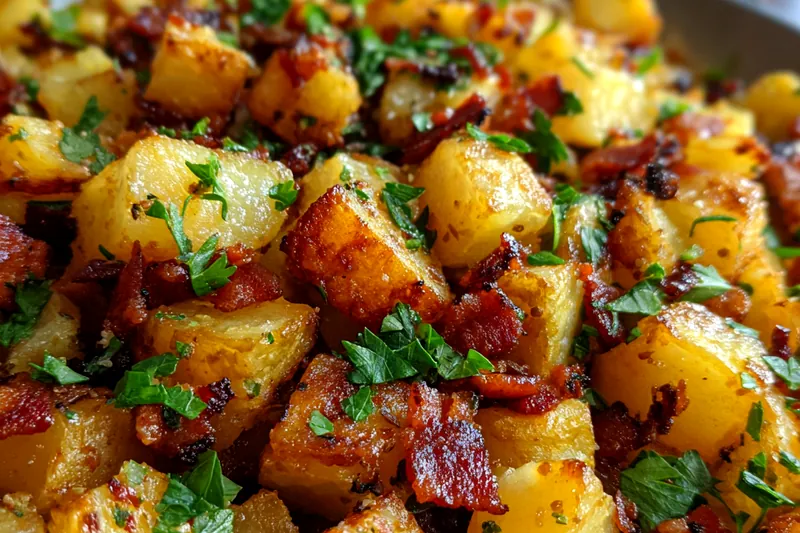 Fresh ingredients for Honey Bacon Roasted Potatoes