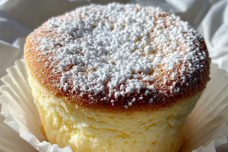 An array of fresh ingredients including eggs, flour, sugar, and milk prepared for Japanese Cotton Cupcakes.