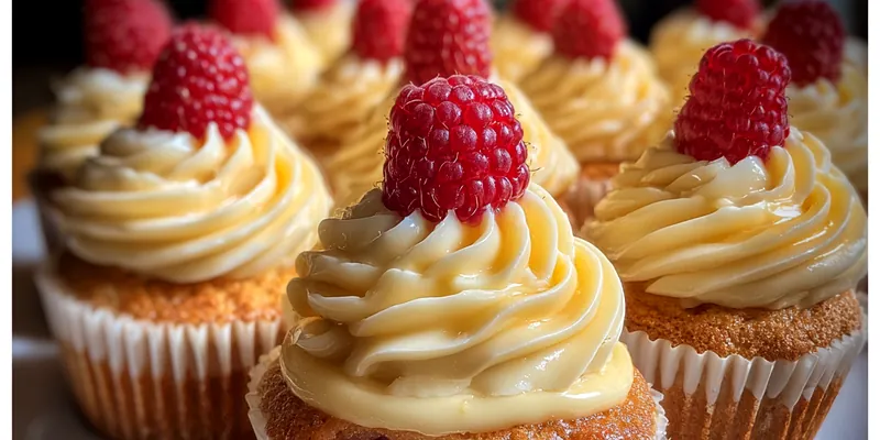Lemon Raspberry Filled Cupcakes