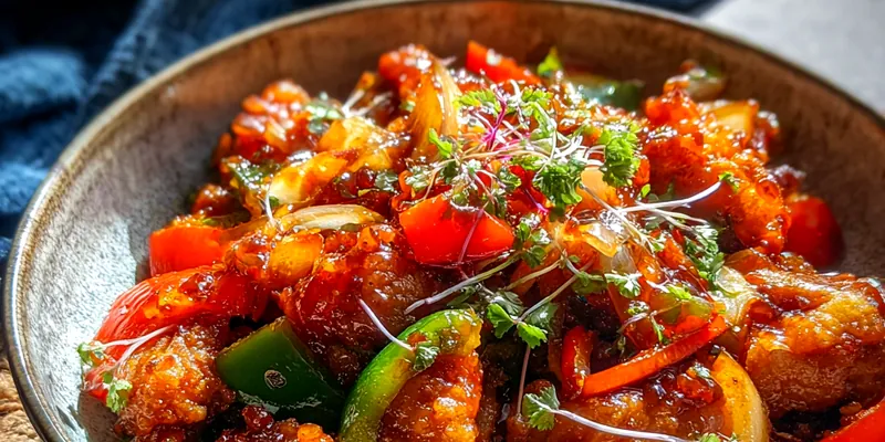 Delicious Mango Glazed Chicken Delight served on a plate