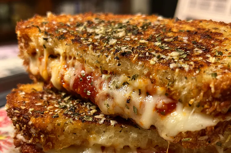 Cooking process for Melted Cheese Sandwich Delight