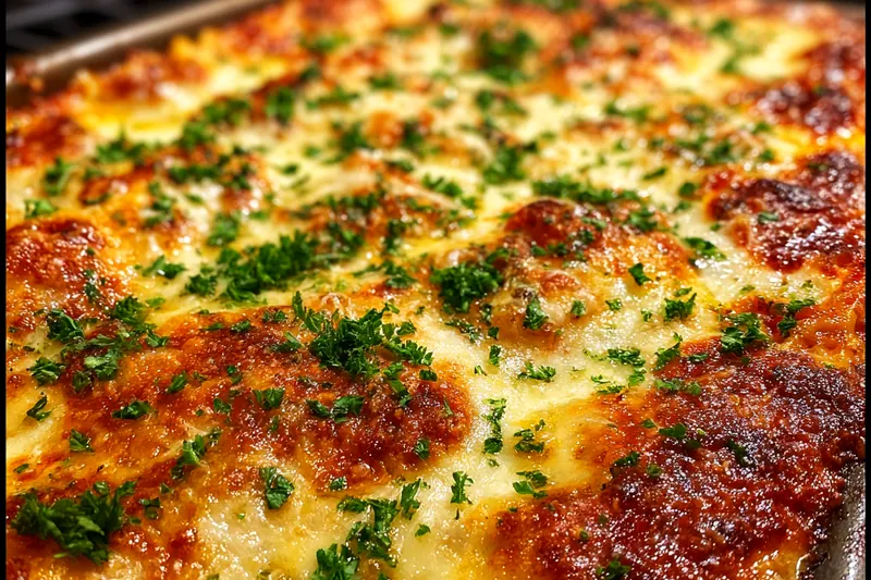 A vibrant display of fresh ingredients for Million Dollar Lasagna, including cheese, pasta, and herbs.