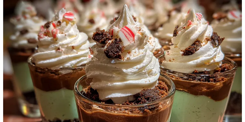 Mint Chocolate Dessert Cups
