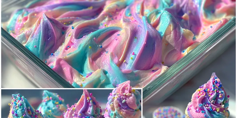 Pastel Cotton Candy Ice Cream