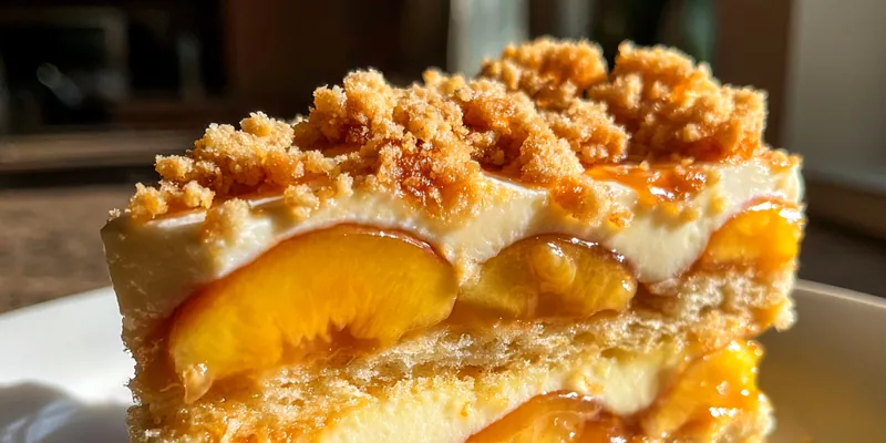 Peach Layered Dessert