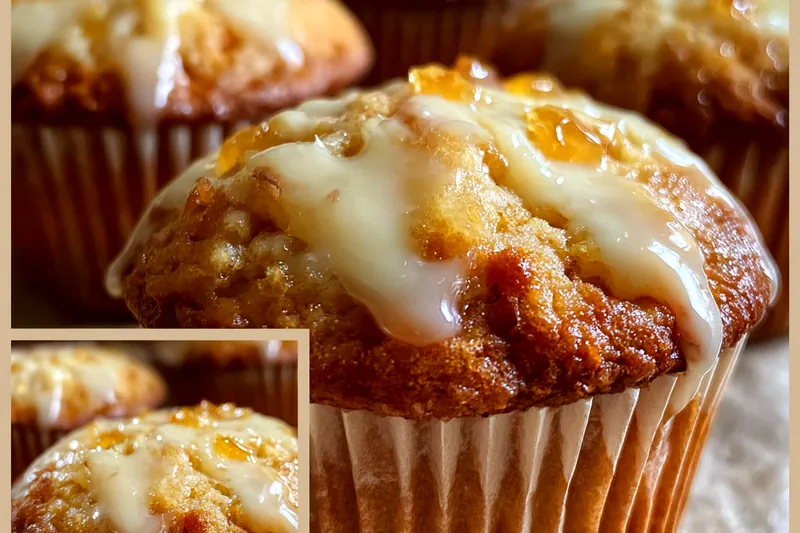 Ingredients for Peachy Cream Indulgence laid out on a kitchen counter.