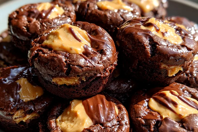 Cooking process for Peanut Butter Brownie Cookies