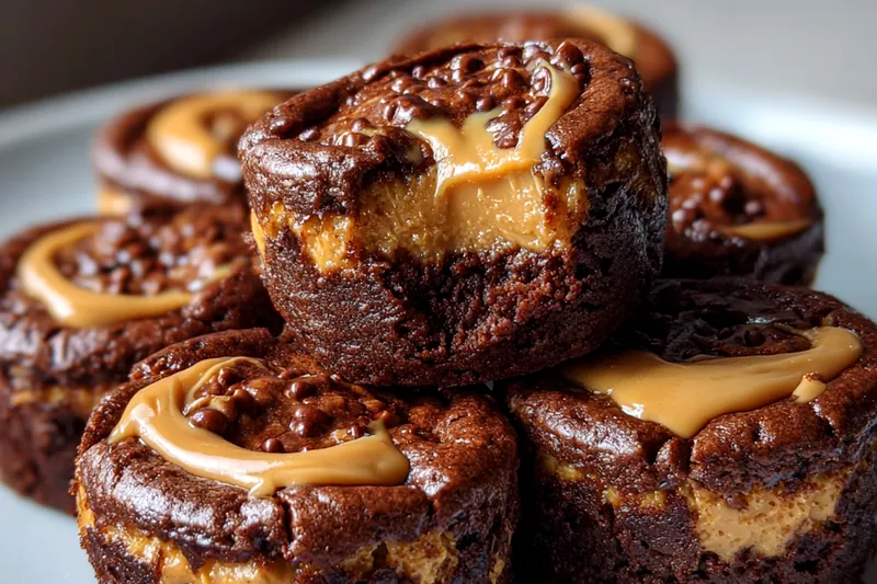 Fresh ingredients for Peanut Butter Brownie Cookies