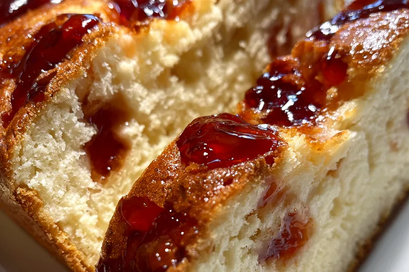 Cooking process for Peanut Butter Jelly Bread