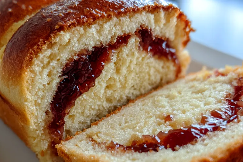 Fresh ingredients for Peanut Butter Jelly Bread