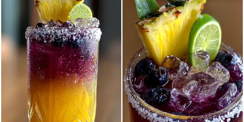 Pineapple Blueberry Margarita