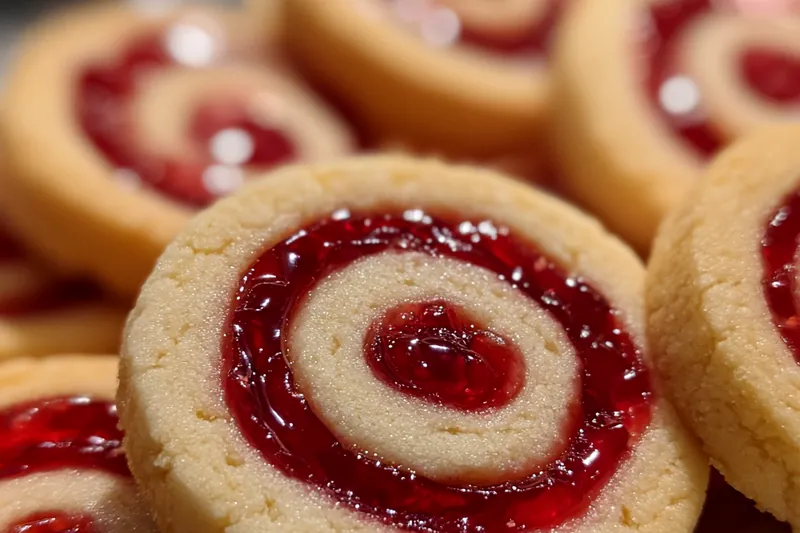 Fresh ingredients for Raspberry Swirl Shortbread Cookies