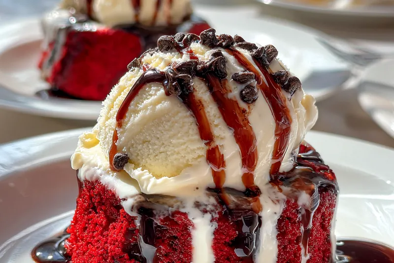 Cooking process for Red Velvet Lava Cake