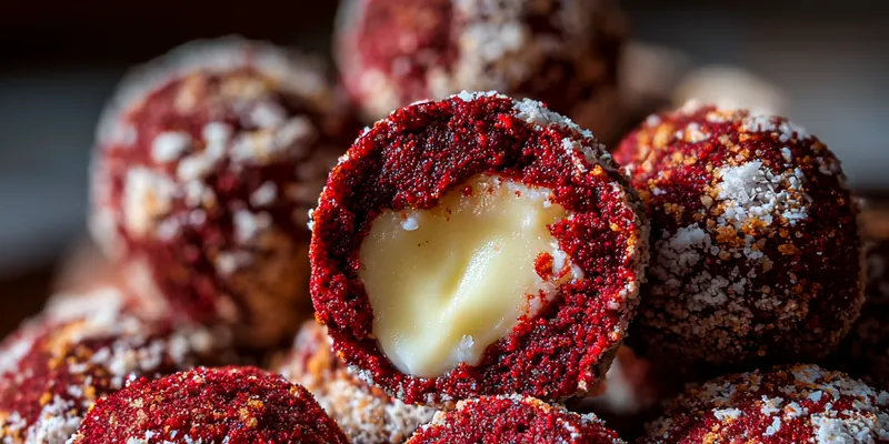 Red Velvet Snowballs