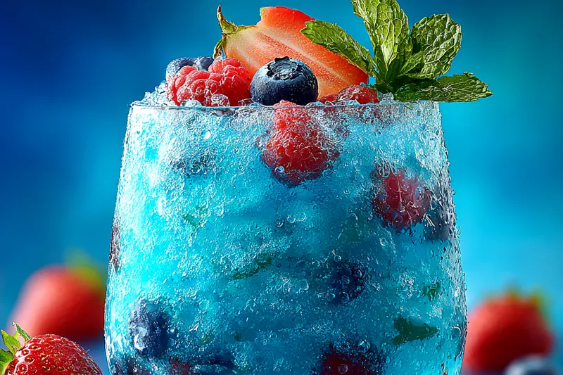 Cooking process for Refreshing Berry Mint Slush