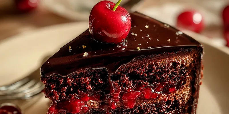 Rich Chocolate Cherry Layer Cake