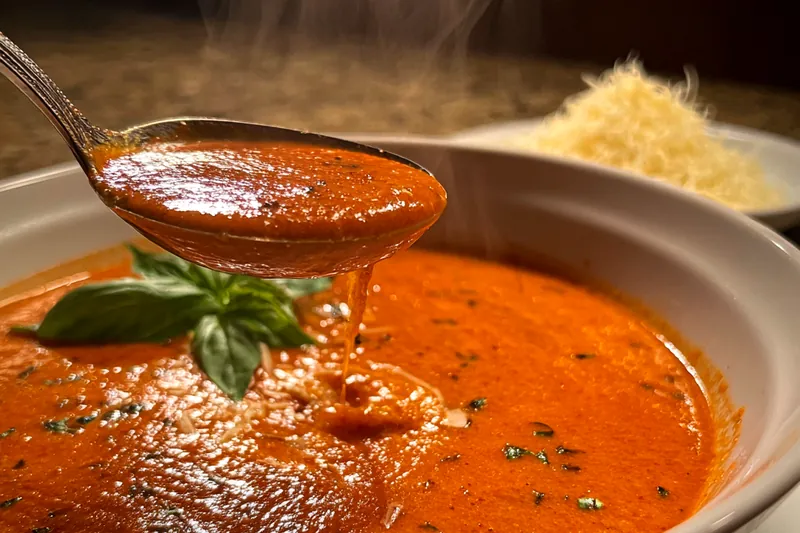 Fresh ingredients for Roasted Red Pepper Soup