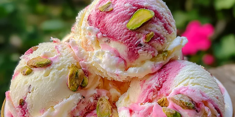 Rose Pistachio Ice Cream